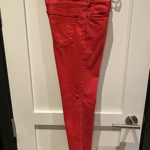 Women’s Scipt Jeans from Anthropologie with frayed hem.